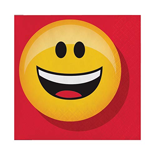 Creative Converting 16 Count Paper Beverage Napkins, Show Your Emojions