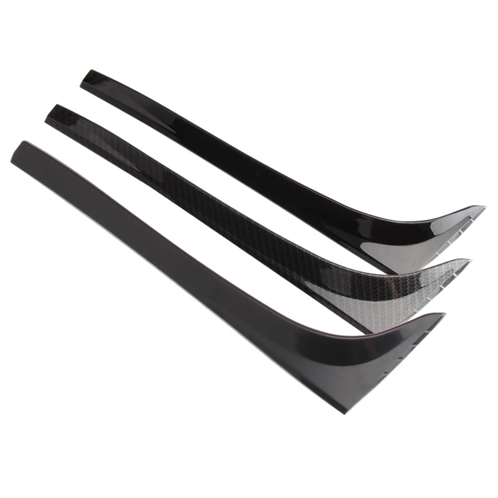 Baceyong 2 x coperture per parafanghi laterali per spoiler posteriore, compatibili con V-VV Golf 7 7.5 MK7 MK7.5 2014-2018 (versione 1.2T 1.6T), nero lucido