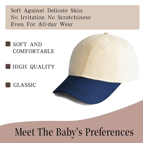 Toddler Baseball Hat Baby Sun Hat Baseball Cap for Baby Aadjustable Golf Cap Boys and Girls 3-10 Years3
