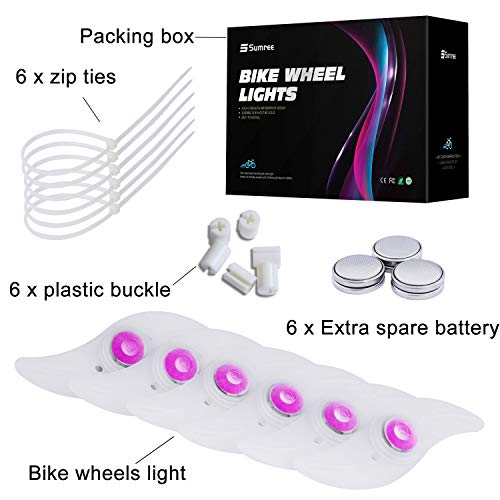 image for Sumree Bike Spoke Lights Bike Wheel Lights for Cycling Bicycle Decorat