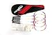 Pro Impact Badminton Set Aluminum Head w/Steel Shaft - Includes Rackets, Feather Shuttlecocks & Carry Case Outdoor Games for Kids Adults Family (4 Rackets, 6 Shuttles and Cover)
