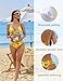 AI'MAGE Bikini Set for Women High Waisted Two Piece Swimsuits Sexy V Neck Bathing Suit 2025 Yellow Leaf Print XX-Large