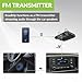 Avantree Roadtrip - Car Bluetooth Speaker & Wireless FM Transmitter Kit 2-in-1 for Streaming Cell Phone Audio to Car Speaker with Hands-Free 6W Speakers, Built-in Mic, and Long 22hr Playtime