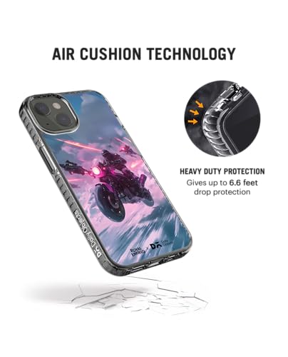 Image of DailyObjects Waveward Stride 2.0 Magnetic Case Cover Compatible with iPhone 15 | Wireless Charging Slim Back Cover | 2 Layer Edge Protection & Shockproof