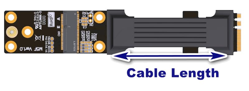 Cable Extensor M.2 Key A.E. a M.2 Key E 50 cm miniatura 3