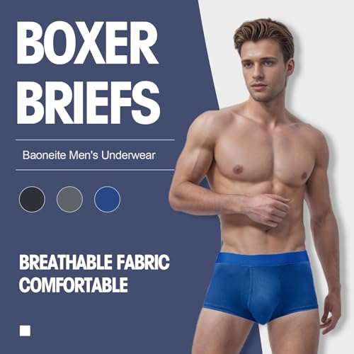 Baoneite Kit Cuecas Masculinas Boxer Microfibra Insider Sunga Roupa Íntima (BR, Alfa, GG, Regular, A