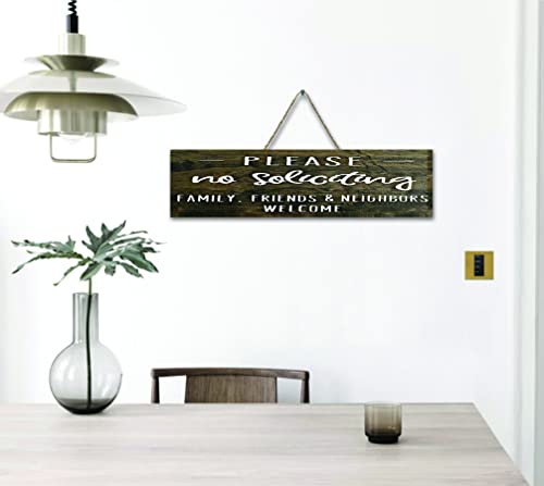 Pottelove No Soliciting Friends Family & Neighbors Welcome Sign Welcome Sign Door Sign #TOP3