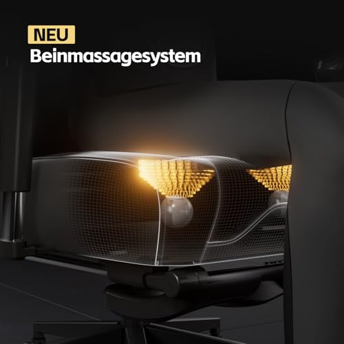 AutoFull M6 Ultra 2.0 Gaming Stuhl | IEM & ESL 2026 Offizieller Partner – Weltweit Erster mit Belüftung & Heizung, 360°-Armlehnen, Kopfkissen und Fußstütze | für Gaming & Büro (Schwarz)