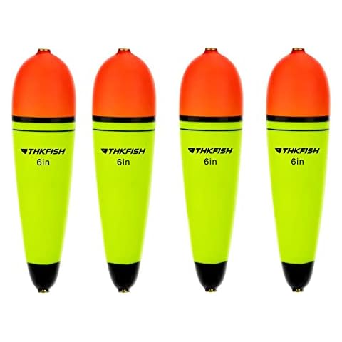 THKFISH Slip Bobbers Floats EVA-Slider-Bobbers Slip Corks for Sea Fishing Catfish Bobbers Assortment Freshwater-6in-4PCS Cover