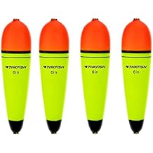 THKFISH Slip Bobbers Floats EVA-Slider-Bobbers Slip Corks for Sea Fishing Catfish Bobbers Assortment Freshwater 4PCS 4", 6", 7"