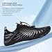 SIOSNETA Hike Barefoot Shoes for Women Men, Breathable Non-Slip Athletic Footwear, Wide Toe Water Shoes for Hiking, Non-Slip Neuropathy Shoes for Women Men, Grounded Comfort wear Black