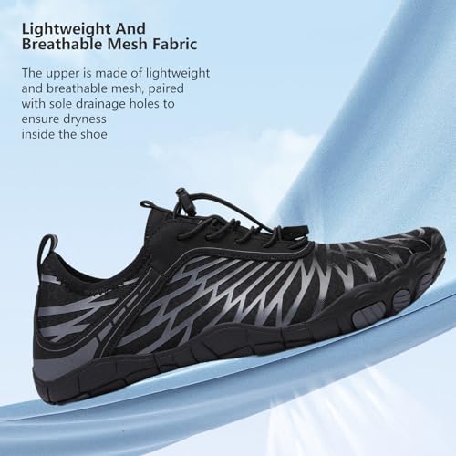 Image of SIOSNETA Hike Barefoot Shoes for Women Men, Breathable Non-Slip Athletic Footwear, Wide Toe Water Shoes for Hiking, Non-Slip Neuropathy Shoes for Women Men, Grounded Comfort wear