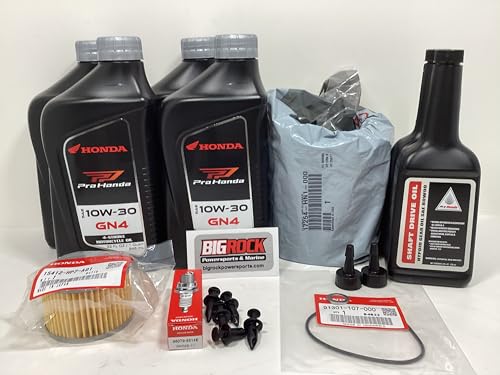 Full Service Kit fits Honda Rancher 420 FA Auto/DCT Models *2014-25 Oil Change-Air Filter-Spark Plug-Gear Oil-All OEM Factory Parts- Big Rock Powersports & Marine Kit # HSK-42A2