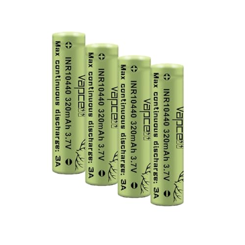Cecicebb AAA 10440 Rechargeable Batteries 3.7V 320mAh 4-Pack