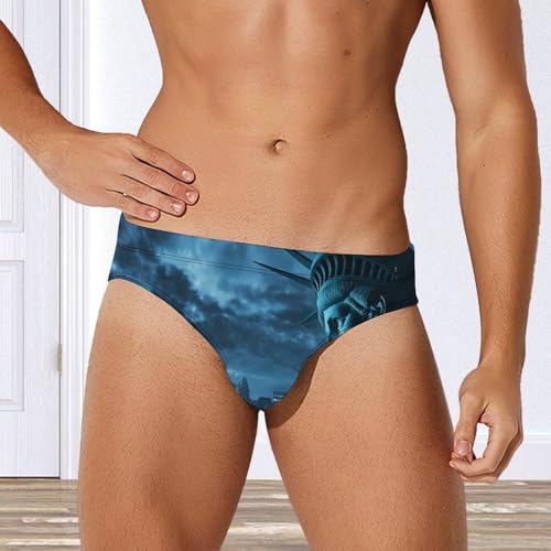 New York City Night Mens Swim Briefs Sexy Bikini Swimwear Bathing Suits Trunks4
