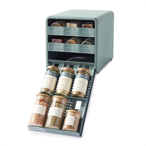 YouCopia Organizador de temperos ajustável SpiceStack, suporte de...