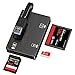 Produktbild USB 3.0 Kartenleser, 3 in 1 SD Kartenlesegerät für SD/CF/TF Card Reader mit Platz für Speicherkarte zum Ablegen,USB Lesegerät Adapter für SD, CF, Micro SD, SDHC, SDXC, Micro SDHC, Micro SDXC usw