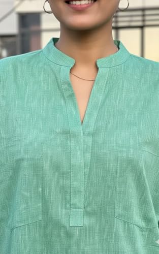 Image of Cord Set for Women Cotton Stylish Co Ord Outfit Kurta Pant Western Office Casual Summer Wear Style Coord Sets for Women Stylish Dress Daily Use Co Order, Coat, Cod, Cot, co-ord, corts