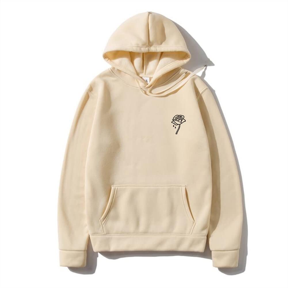 Rose Flower Print Hoodies Men Women Casual Hoodie Pullovers Sweatshirt  Autumn Winter Streetwear Hoody Clothes (Color : Navy Blue, Size : L) :  Amazon.ca: Clothing, Shoes u0026 Accessories