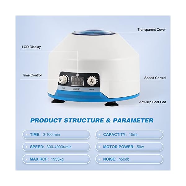 Mxmoonant-Centrifuge-Machine-15mlX6-Lab-Benchtop-PRP-Centrifuges-4000RPM-Electric-Desktop-Centrifuge-with-LCD-Digital-Display-Time-Speed-Control-110V-White Mxmoonant-Centrifuge-Machine-15mlX6-Lab-Benchtop-PRP-Centrifuges-4000RPM-Electric-Desktop-Centrifuge-with-LCD-Digital-Display-Time-Speed-Control-110V-White