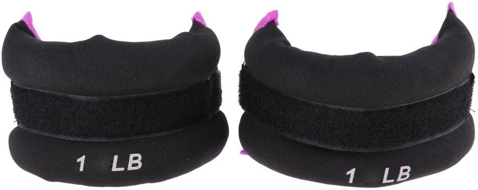 Adjustable 1lb/1.5lb Wrist/Ankle Weights Sandbag Set | Premium Iron Sand, Comfortable Neoprene Padding | Great for Running, Yoga, Fitness Training | Wrist Weight Ankle Weights - 1 LB