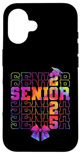 Tie-Dye Class of 2025 Seniors Graduation Varsity Hippie Grad Coque pour iPhone 16