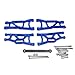 GTHELE Aluminum Front&Rear Suspension A-Arms&Tie Bar for 1/10 Traxxas Slash 2WD RC Car Upgrade Parts Hop Ups, Replacement of 2555 3631 2532, Dark Blue