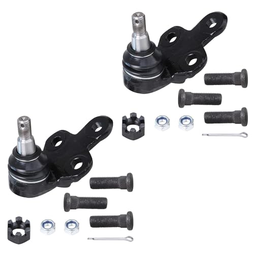Image of Detroit Axle - Front End 8pc Suspension Kit for 98-04 Toyota Avalon, 99-03 Solara, 98-03 Sienna, 2 Lower Control Arms 4 Tie Rods 2 Lower Ball Joints 1998 1999 2000 2001 2002 2003 Replacement