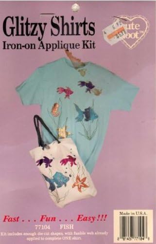 Glitzy Shirts Iron-on Applique Kit Fish Design