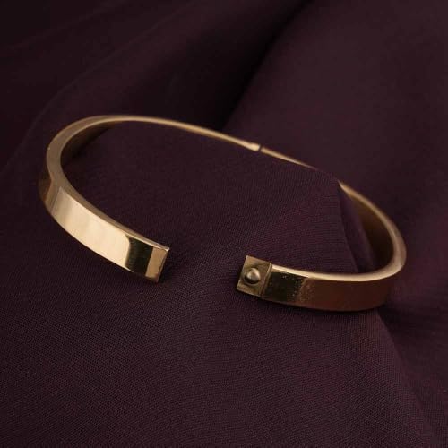 Image of PALMONAS Plain Stackable Bangle Bracelet for Women - Gift for Girls & Women | Waterproof & Anti-Tarnish Bangle Bracelet