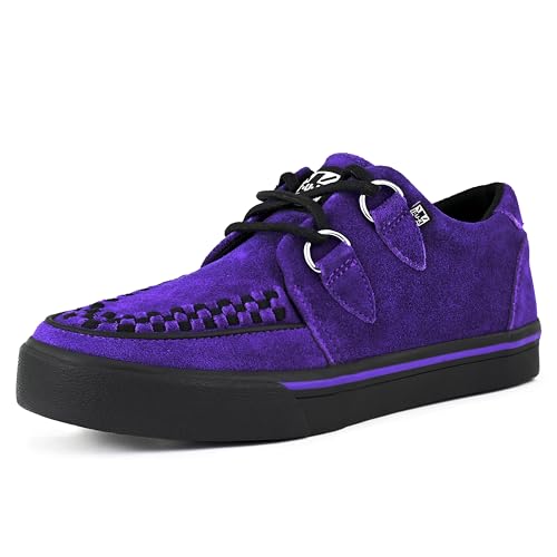 Image of TUK Suede Creeper Sneaker Shoes for Women and Men, D Ring Lace Up Shoes
