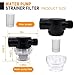 Smaeti Transparent Design 50 Mesh 304 Stainless Steel Scree Water Pump Strainer Filter Set Compatible with WFCO and Shurflo Pumps
