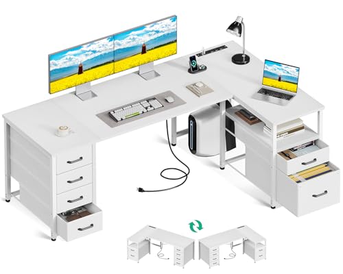 Coleshome 63in L-Shaped Desk
