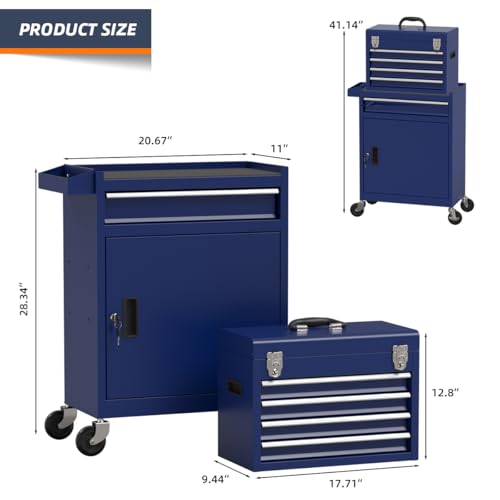 Rolling Tool Chest with Drawers