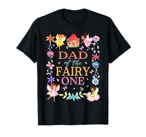 Papá de The Birthday Fairy One 1st Bday Matching Family Camiseta