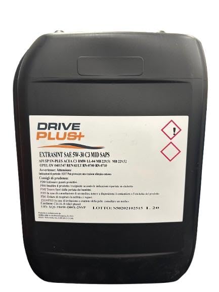 Drive+ 5W30 DPF Olio Motore Sintetico, 20L
