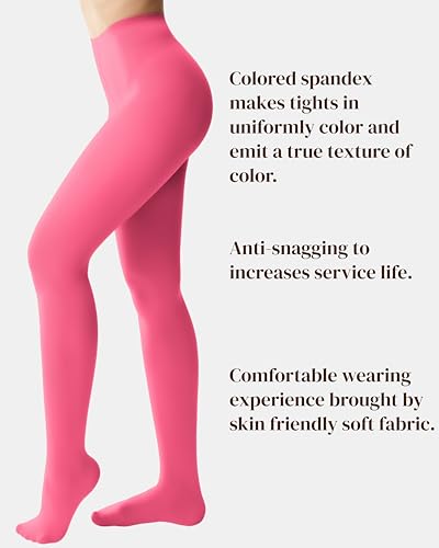 Image of leg elegant Women's 80 Den Microfiber Soft Opaque Tights Pantyhose