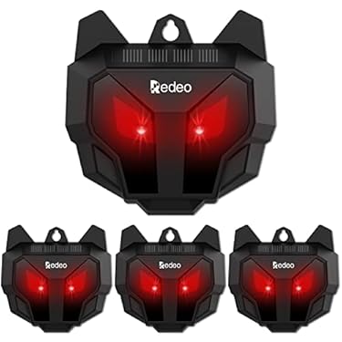 AMAZON - Redeo Solar Nocturnal Animal Repeller Predator Control Light Coyote Repellent Devices Waterproof Fox Raccoon Skunk Deer Deterrent with Red LED Lights for Garden Farm Chicken Coop