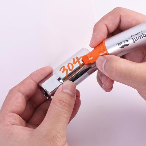 Image of Mr. Pen- Jumbo Permanent Markers, 4 Pack, Assorted Color, Chisel Tip, Large | King, Color Permanent Markers Set, Huge Poster Markers