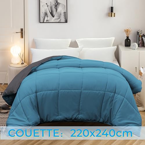 Couette hypoallergénique MOHAP 4 saisons réversible 220x240