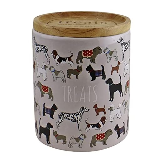 HoitoDeals Tarro de golosinas para perros con tapa, contenedor de alimentos para el hogar, tarro de almacenamiento de cocina (1 unidad)