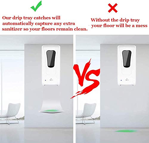 Image of 5PCS Drip Tray for Wall Mounted Soap Dispenser, Prevent Dripping and Spraying, Dispenser Stand, Water Tray, Detergent Cup Holder (White)