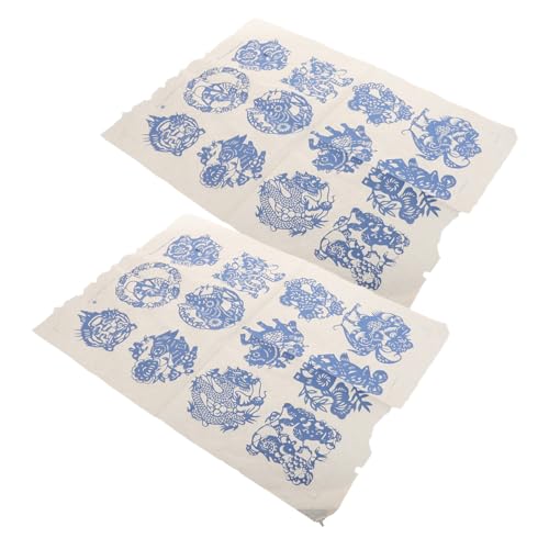 DIYEAH 2 Piezas Papel de Decal con Elegantes para Arte Cerámica para Decoración de Porcelana y Creaciones de Alfarería