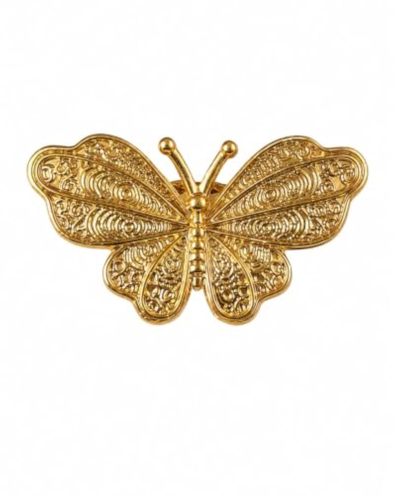 Classic Victorian Style Bee Button Cover, Blue and Gold