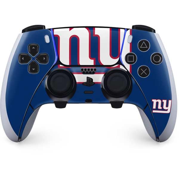 Skinit Decal Gaming Skin Compatible with PS5 DualSense Edge Pro Controller - Officially Licensed NFL New York Giants Large Logo Design