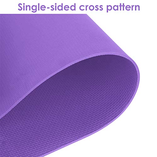 Camidy Yoga Mat EVA Non-Slip Durable Fitness Pad Workout Exercise Gym Pilates Meditation Accessory Tool - Thumbnail 2