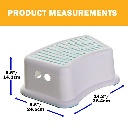 image for Dreambaby Step Stool Aqua Dots, Toddler Potty Training Aid with Non Sl