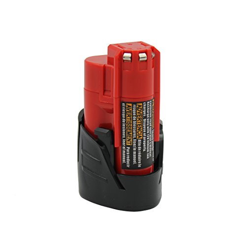 Kinon Reemplazo Herramienta Eléctrica BaterÃa 2-Piezas 12V 1.5Ah Li-Ion para Milwaukee Taladro Inalámbrico Destornillador M12, 48-11-2401, 48-11-2402, C12 B, C12 Bx - Imagen 4