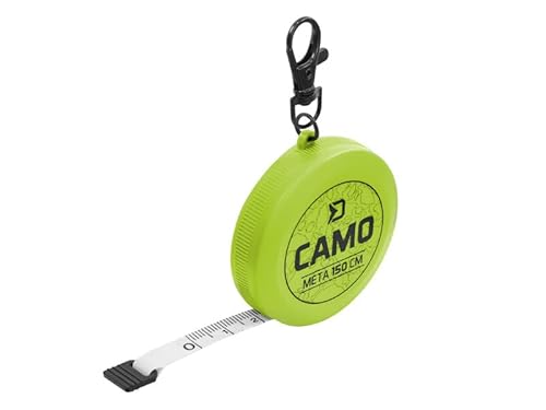 Delphin MeTa Camo Meterzähler – 150 cm Maßband für Angler – Grünes Camo-Design mit Karabiner – Skala in Zentimeter und praktische Aufrollfunktion Delphin MeTa Camo Meterzähler – 150 cm Maßband für Angler – Grünes Camo-Design mit Karabiner – Skala in Zentimeter und praktische Aufrollfunktion