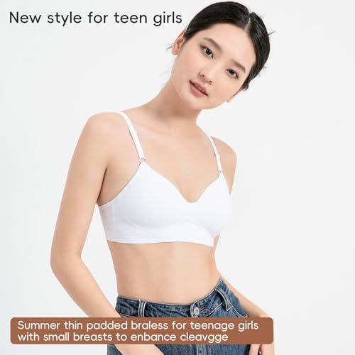 Teen Bras for Girls Ages 12-14-16-18 Years Old Big Kids Training Bra Bralettes for Women Ladies,Adjustable Straps2